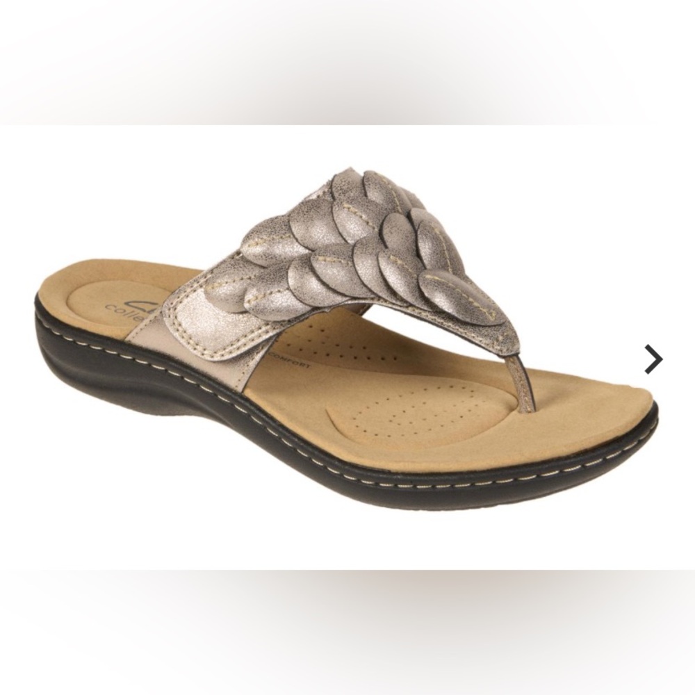 Clarks Collection Laurieann Palm Heritage Casual Flat Sandals